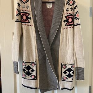 🤩💕Between Me & You Size XS Cream, Pink and Black Open Cardigan🤩💕